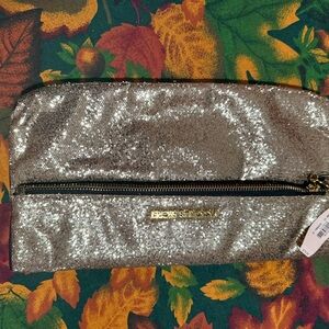 Victoria's Secret Shimmering Silver Cosmetic Bag